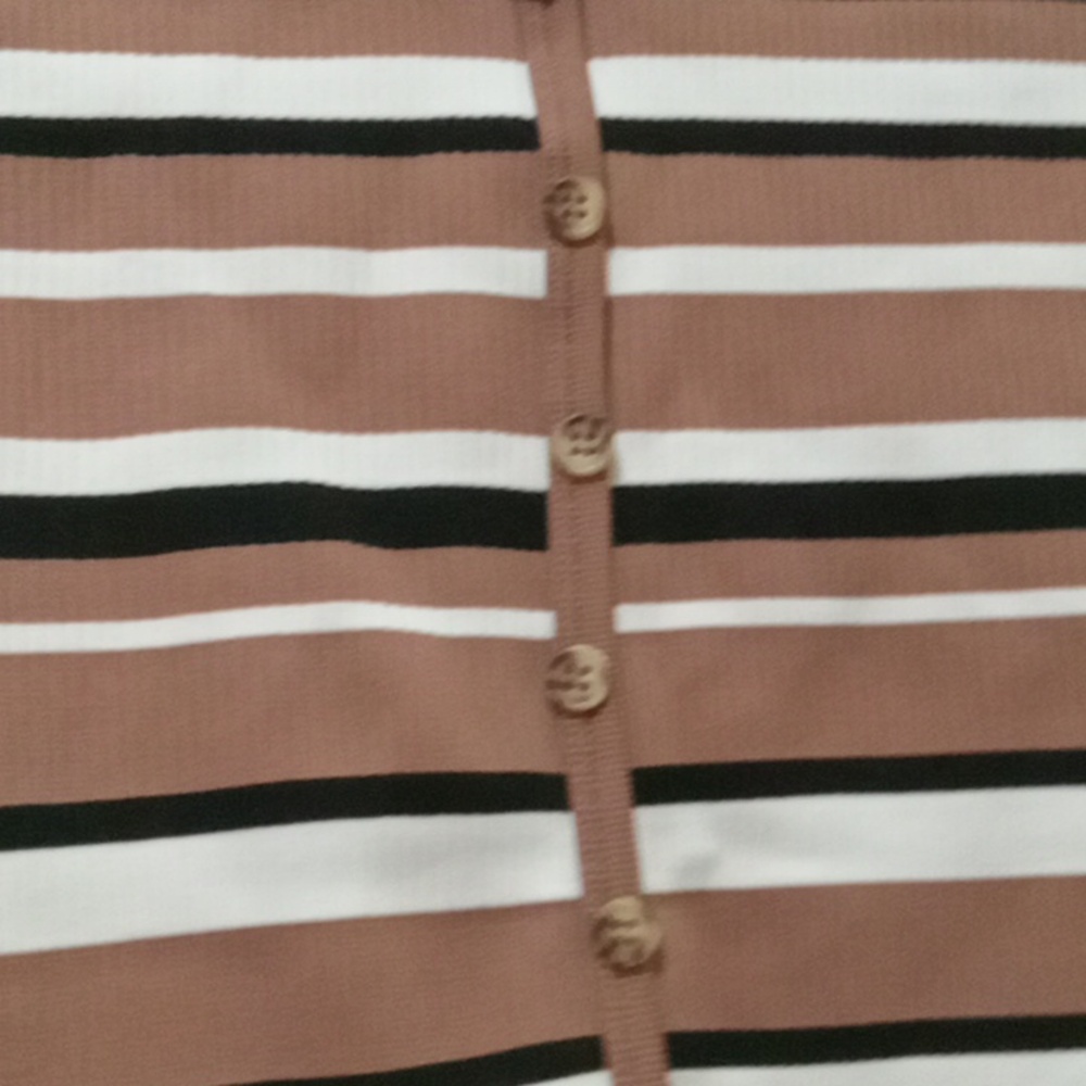 No Boundaries [NWOT] Brown, Black, and White Top - Picture 4 of 4
